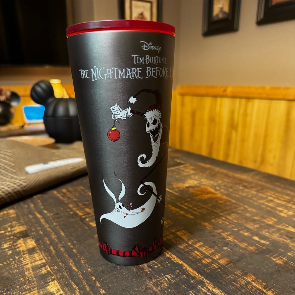 Disney Black and Red Nightmare Before Christmas Tumbler